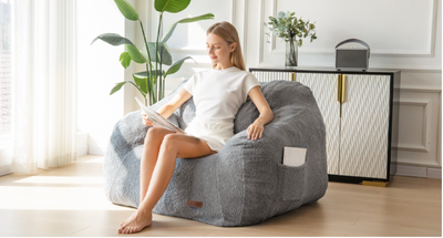 What are the benefits of using a bean bag over traditional chairs?