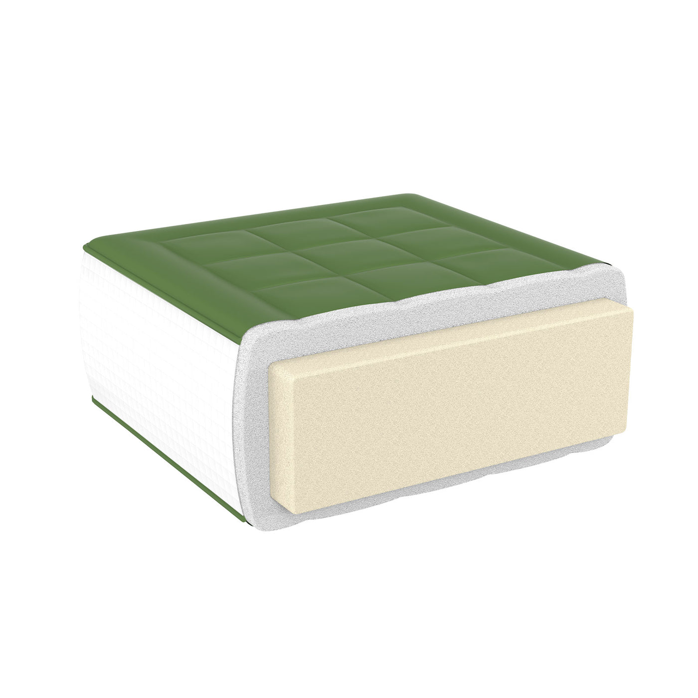 futon mattress#color_8inch-square-green