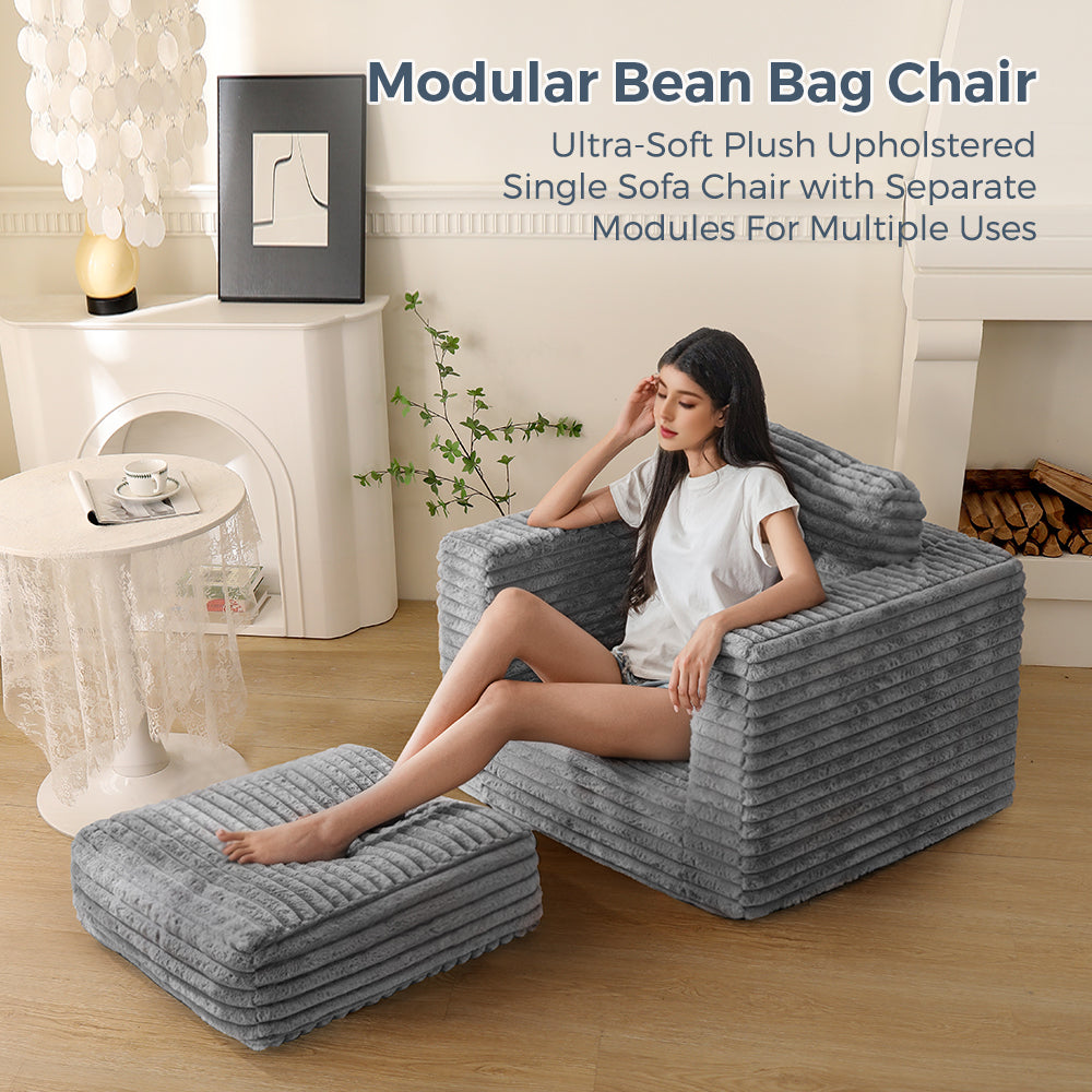 bean bag chair#color_grey