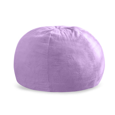 MAXYOYO 2-in-1 Kids Bean Bag Chair, Convertible Kids Bean Bag Bed, Floor Pillow (Purple)