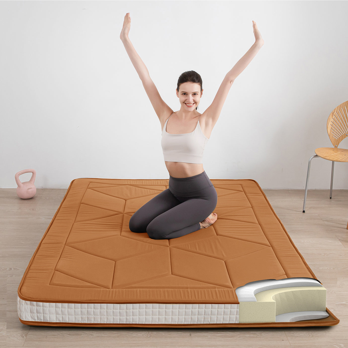 futon mattress#quilted_geometric