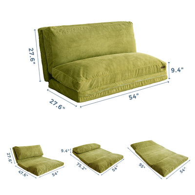 bean bag folding sofa#color_green