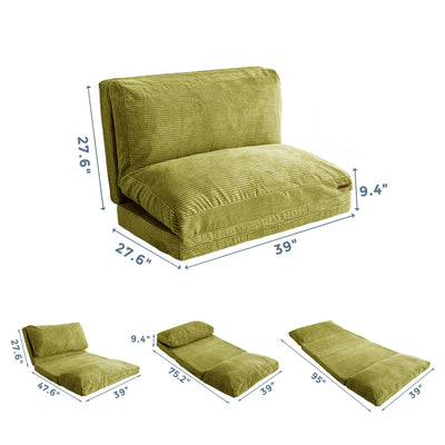 bean bag folding sofa#color_green