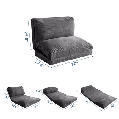 bean bag folding sofa#color_dark-grey