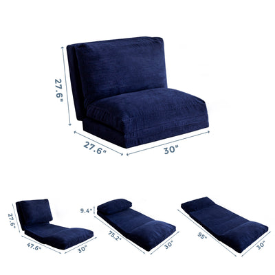 bean bag folding sofa#color_navy