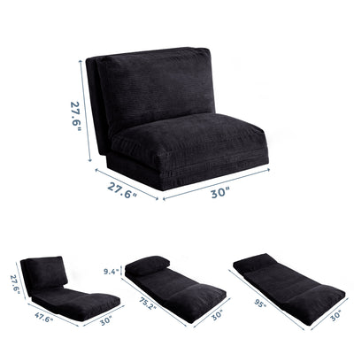 bean bag folding sofa#color_black