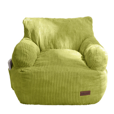 MAXYOYO Kids Bean Bag Chair, Stuffed Toddler Bean Bag Sofa with Filler Bean Bag Chair for Boys and Girls, Green