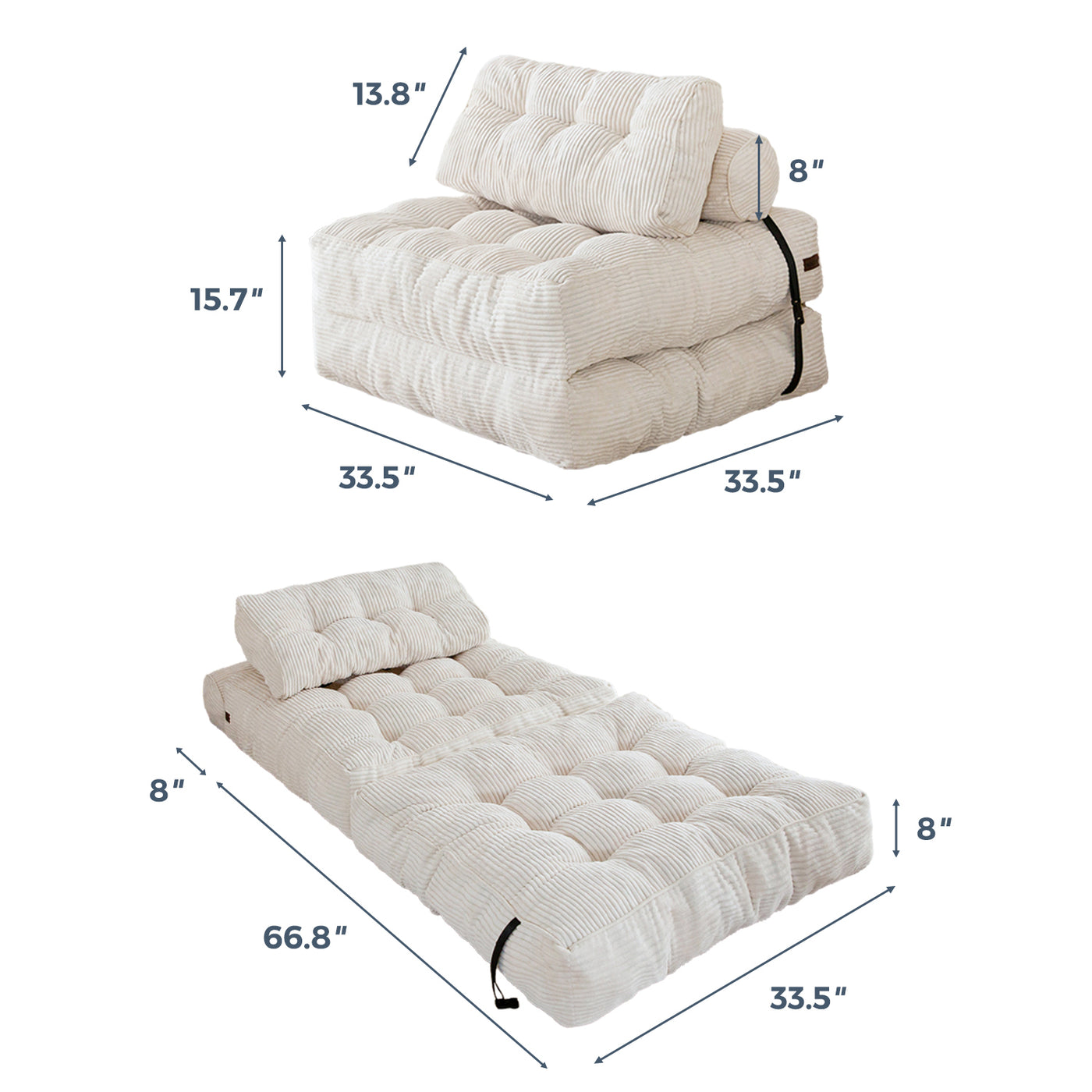 Folding Sofa Bed#size_single