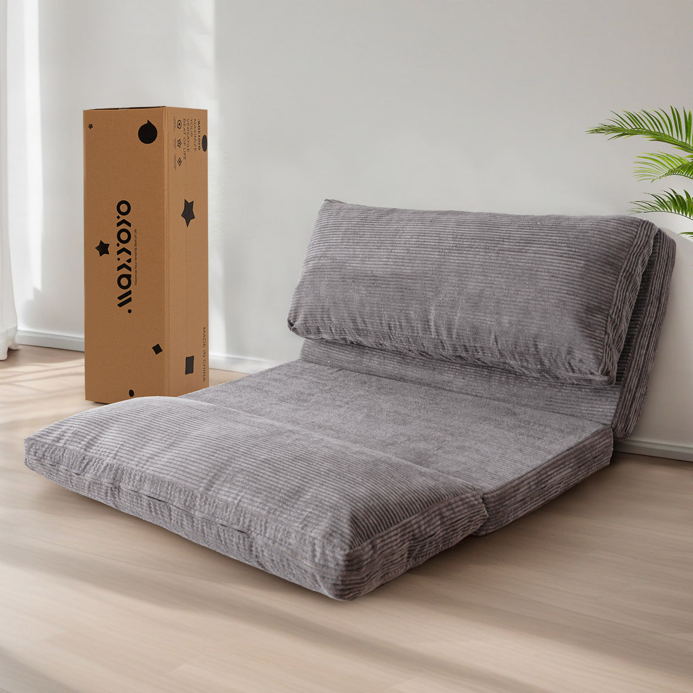 bean bag folding sofa#color_grey