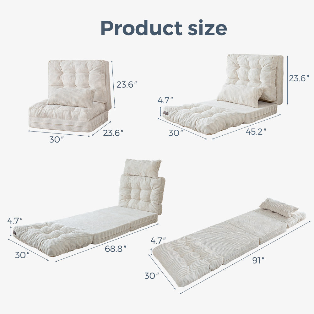 bean bag sofa bed#size_single-30x91-inch