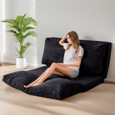 bean bag folding sofa#color_black