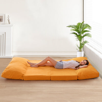 bean bag folding sofa#color_orange