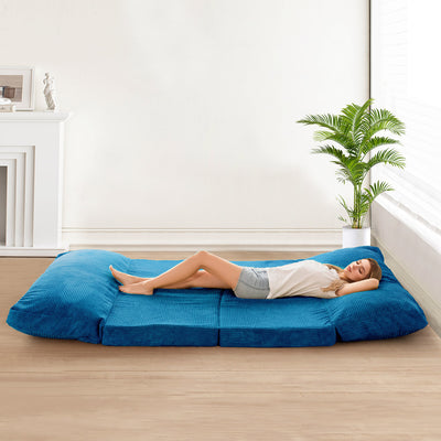 bean bag folding sofa#color_blue