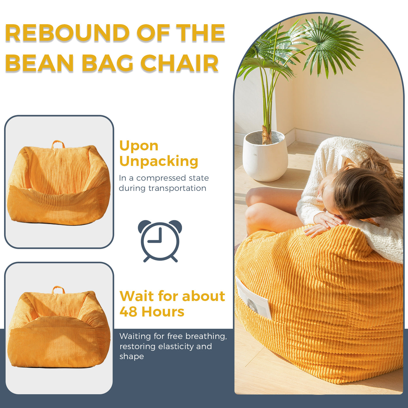 bean bag chair#color_orange