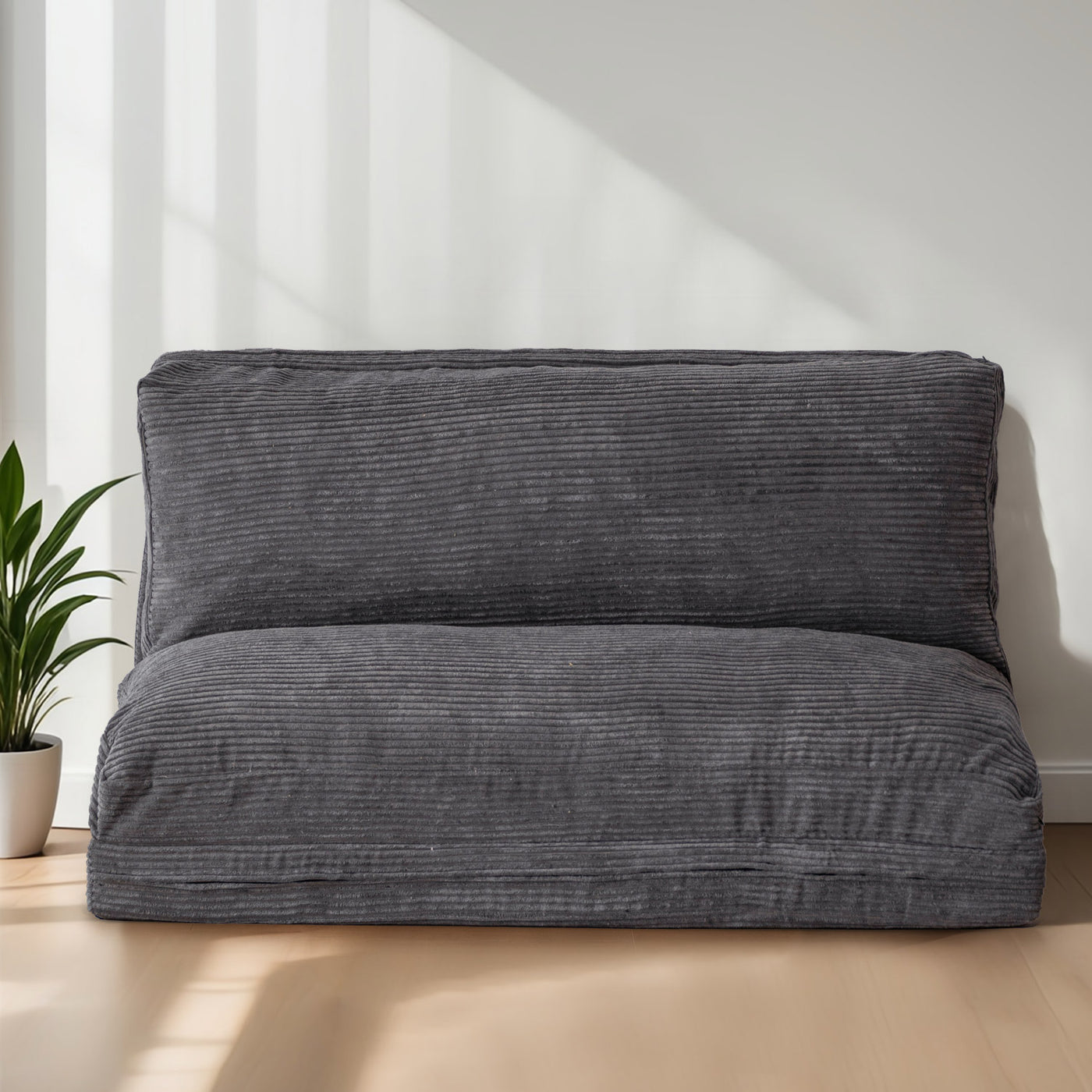 bean bag folding sofa#color_dark-grey