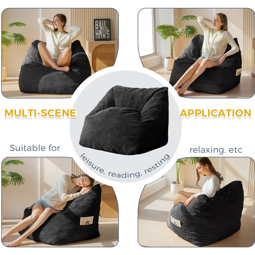 bean bag chair#color_black