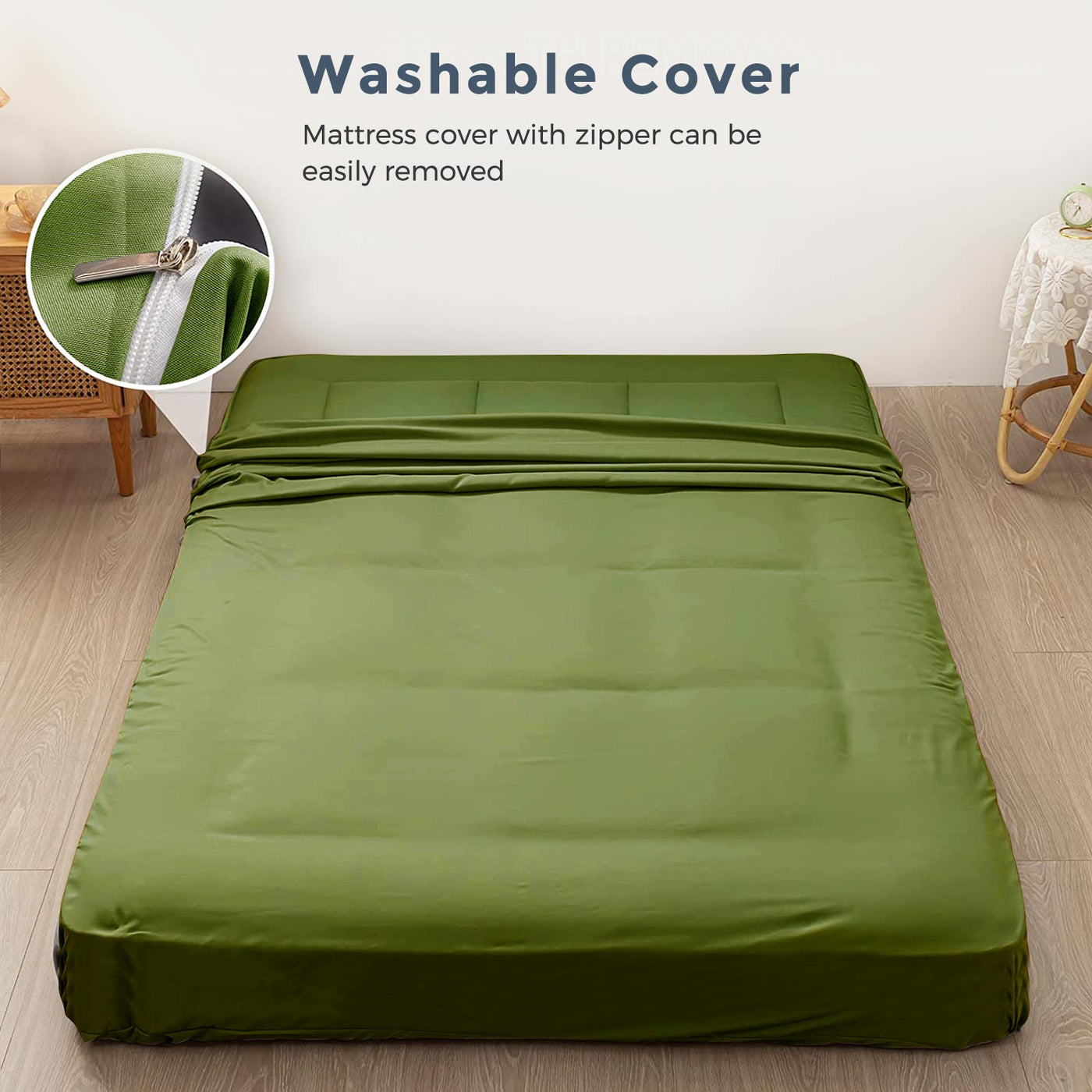 futon mattress#color_8inch-square-green