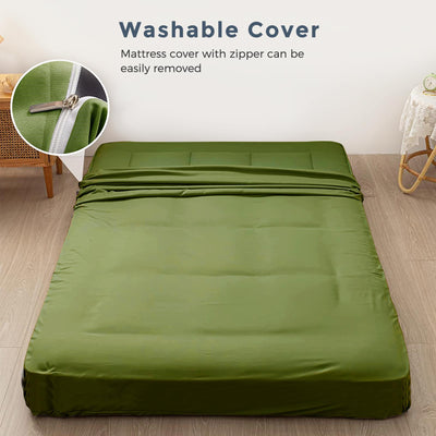 futon mattress#color_8inch-square-green