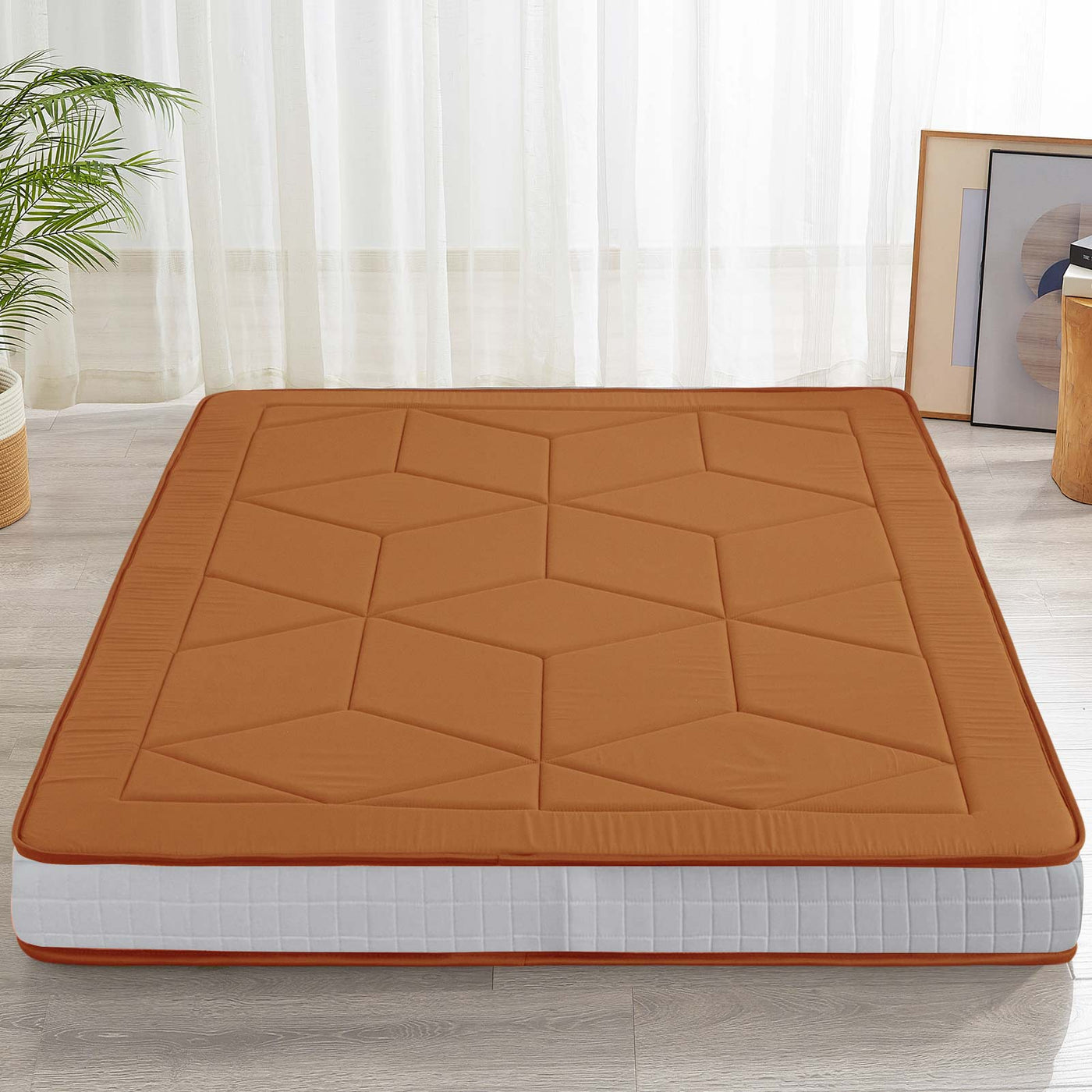 futon mattress#quilted_geometric