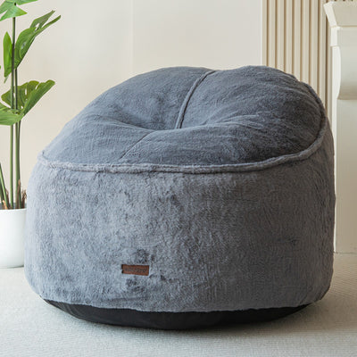 MAXYOYO Bean Bag Chairs for Adult, Ultra Soft Fur Lazy Sofa, Darkgrey