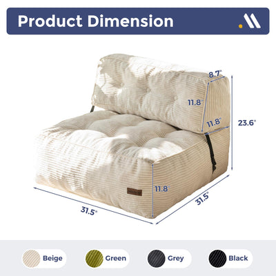 bean bag chair#color_beige