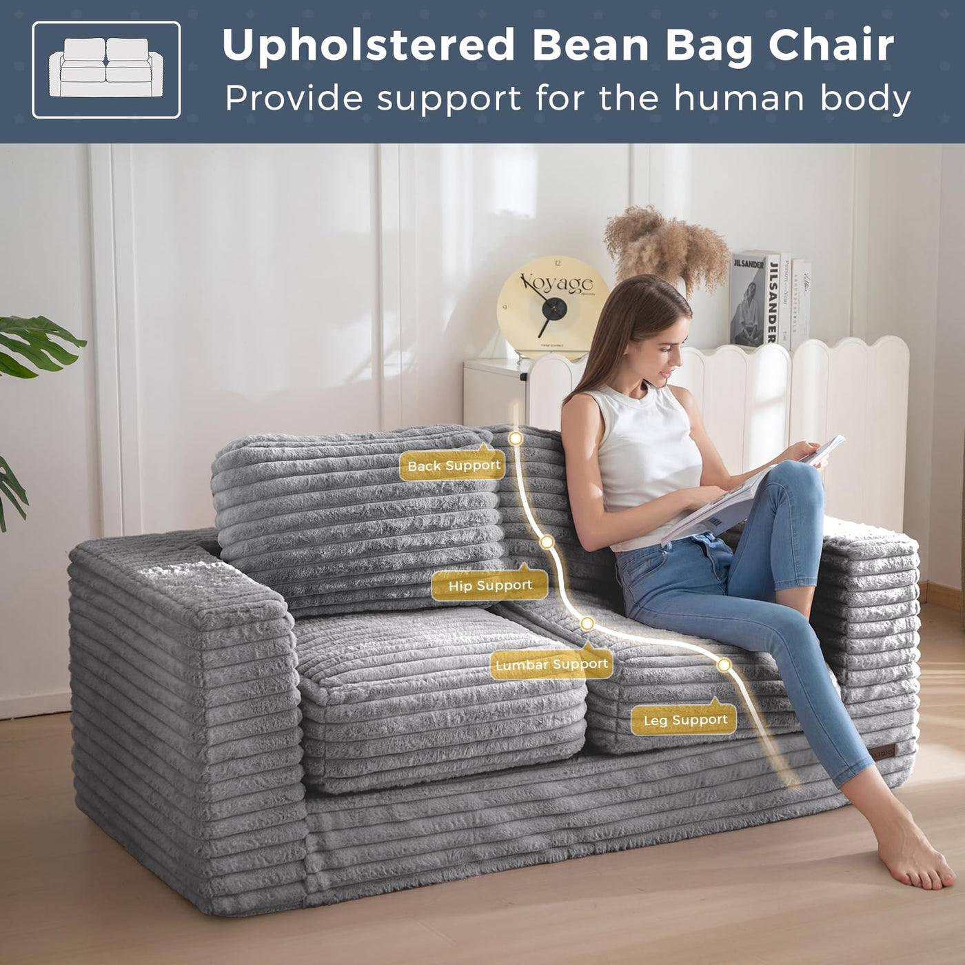 bean bag chair#color_grey