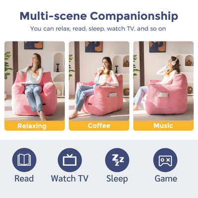 bean bag chair#color_pink