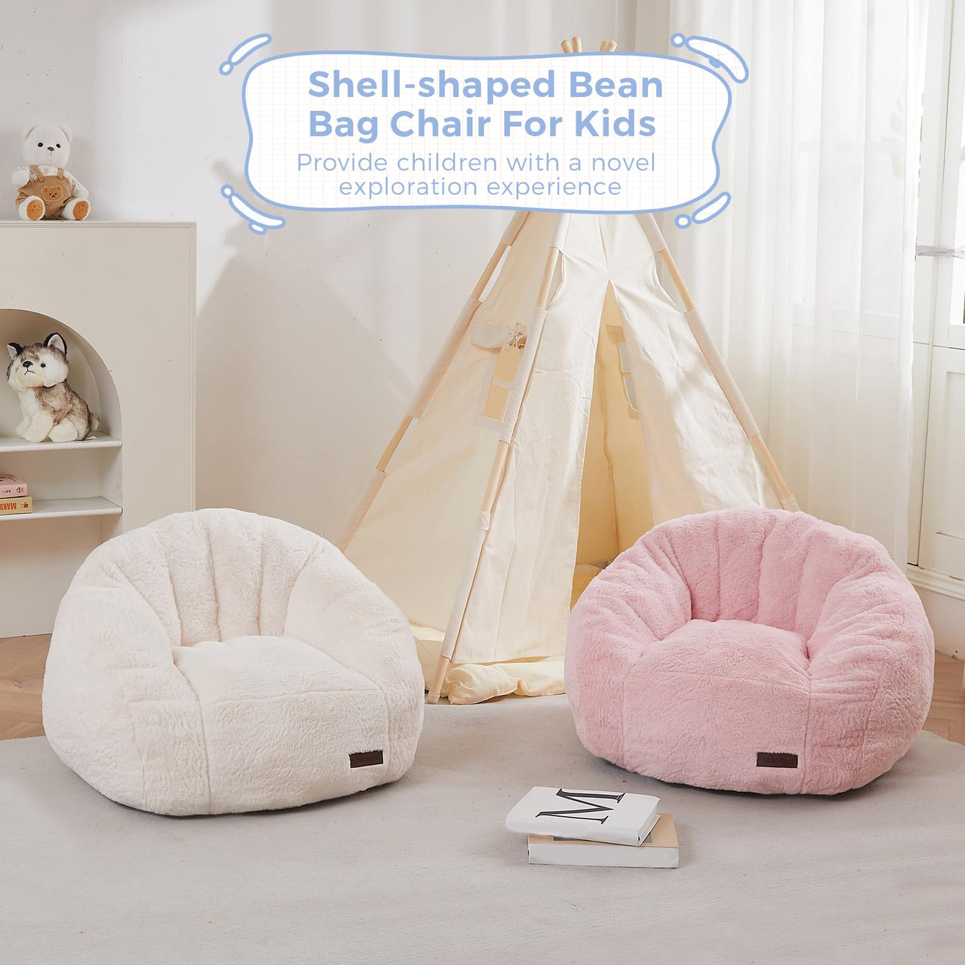 Bean bag chair#color_beige-kid