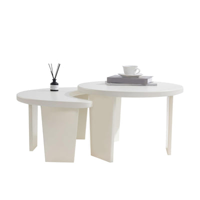 MAXYOYO Coffee Table Set of 2, Modern Coffee Table for Living Room, Nesting Coffee Table, Accent Table