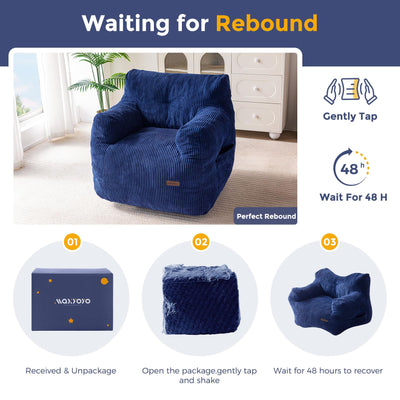 bean bag chair#color_navy