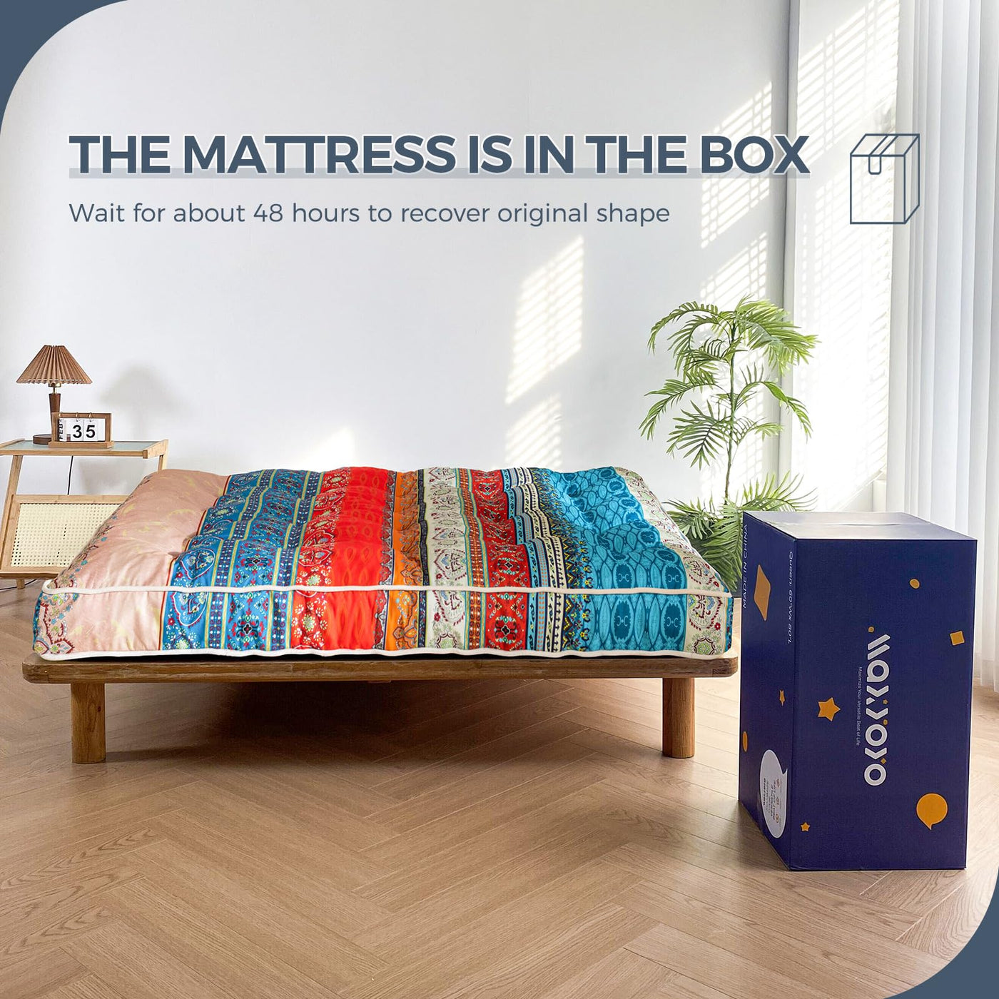 MAXYOYO 6 Inch Futon Mattress Full Size, Thickened Futons Sofa Couch Bed, 6 Inch Thick Floor Mattress